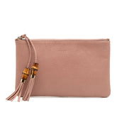 Calfskin Bamboo Clutch